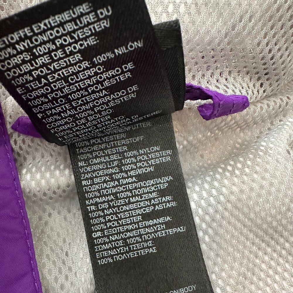 The North Face Hyvent Lightweight Rain Jacket Purple Girl's Size L (14/16) - Picture 6 of 8